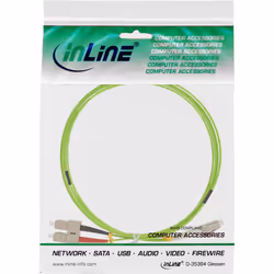 InLine 88647Q câble de fibre optique 7,5 m 2x LC 2x SC OM5 Vert