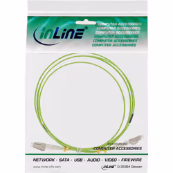 InLine 88544Q câble de fibre optique 0,5 m 2x LC OM5 Vert