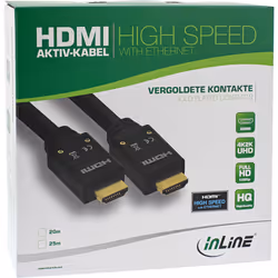 InLine 17520B câble HDMI 20 m HDMI Type A (Standard) Noir