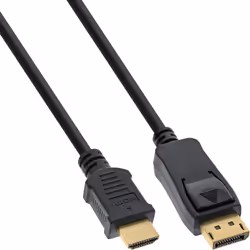 InLine 17187, 0,3 m, DisplayPort, HDMI Type A (Standard), Mâle, Mâle, Droit