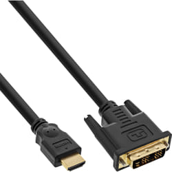 InLine 17658P câble vidéo et adaptateur 0,3 m HDMI Type A (Standard) DVI Noir