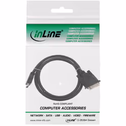 InLine 17658E câble vidéo et adaptateur 0,3 m HDMI Type A (Standard) DVI Noir