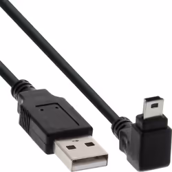 InLine 34203, 0,3 m, USB A, Mini-USB B, USB 2.0, Noir