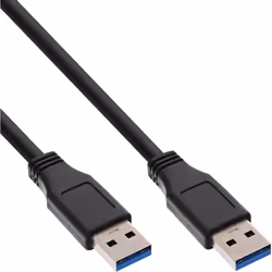 InLine 35203, 0,3 m, USB A, Mini-USB B, USB 3.2 Gen 1 (3.1 Gen 1), Noir