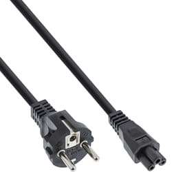 InLine 16656T câble électrique Noir 0,3 m Prise d'alimentation type F