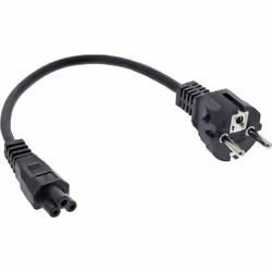InLine 16656T câble électrique Noir 0,3 m Prise d'alimentation type F