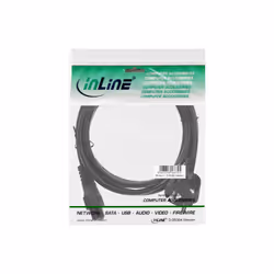 InLine 16656T câble électrique Noir 0,3 m Prise d'alimentation type F