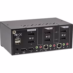 InLine 63642I commutateur écran, clavier et souris Noir