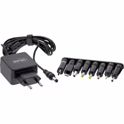InLine 26608N, Intérieure, Secteur, 5 V, 1,8 m, Noir