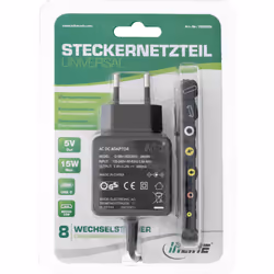 InLine 26608N chargeur d'appareils mobiles Universel Noir Secteur Intérieure