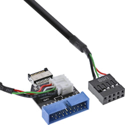 InLine 33446A carte et adaptateur d'interfaces Interne USB 3.2 Gen 1 (3.1 Gen 1)