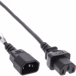 InLine 16811E, 0,5 m, Coupleur C15, Coupleur C14, H05V2V2-F