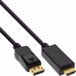 InLine 17184I, 1,5 m, HDMI Type A (Standard), DisplayPort, Mâle, Mâle, Droit