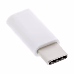 InLine 33303I, USB type C male, microUSB2.0, Blanc