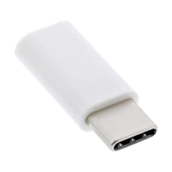 InLine 33303I changeur de genre de câble USB type C male microUSB2.0 Blanc