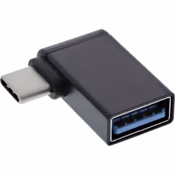 InLine 35805W, USB Type-C male, USB 3.1 Type A, Noir