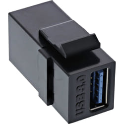 InLine 76202L changeur de genre de câble USB 3.1 (Gen.1) A female USB Type-A Noir
