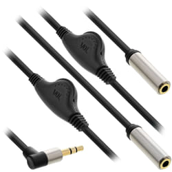 InLine 99253A câble audio 0,25 m 3,5mm 2 x 3.5mm Noir