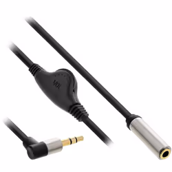 InLine 99253C, 3,5mm, Mâle, 3,5mm, Femelle, 0,25 m, Noir