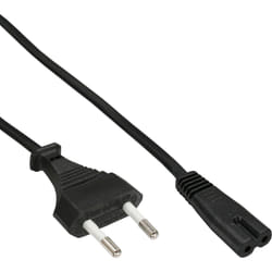 InLine 16654Q câble électrique Noir 1,8 m CEE7/16 Coupleur C7