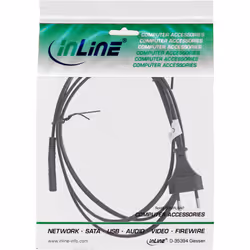 InLine 16654Q câble électrique Noir 1,8 m CEE7/16 Coupleur C7