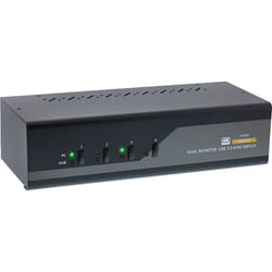 InLine 62654I commutateur écran, clavier et souris Noir, Gris