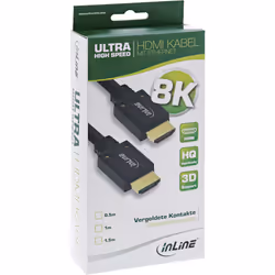 InLine 17901P câble HDMI 1 m HDMI Type A (Standard) Noir