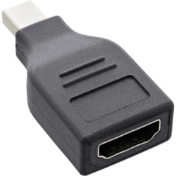 InLine 17196D changeur de genre de câble DisplayPort mini DisplayPort Noir