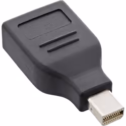 InLine 17196D changeur de genre de câble DisplayPort mini DisplayPort Noir