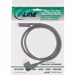 InLine 17151L câble DisplayPort 1 m Noir