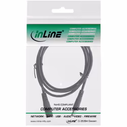 InLine 26801B câble électrique Noir 1 m Type A (5.5 mm, 2.1 mm)