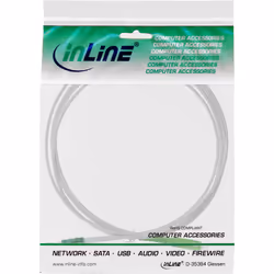 InLine 88430 câble de fibre optique 30 m LC SC FTTH OS2 Blanc