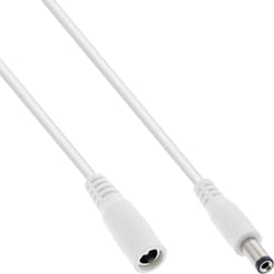 InLine 26801E câble électrique Blanc 1 m Type A (5.5 mm, 2.1 mm)