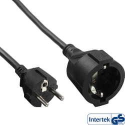 InLine 16401 câble électrique Noir 1,5 m CEE7/7