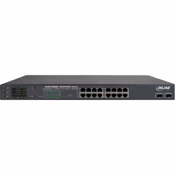 InLine 32316P commutateur réseau Gigabit Ethernet (10/100/1000) Connexion Ethernet, supportant l'alimentation via ce port (PoE) 1U Noir