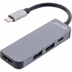 InLine 33271H, USB 3.2 Gen 1 (3.1 Gen 1) Type-C, HDMI, USB 3.2 Gen 1 (3.1 Gen 1) Type-A, USB Type-C, 5000 Mbit/s, 60 Hz, 3840 ...