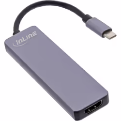 InLine 33271I hub & concentrateur USB 3.2 Gen 1 (3.1 Gen 1) Type-C 5000 Mbit/s Gris