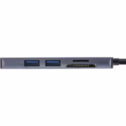 InLine 33271I hub & concentrateur USB 3.2 Gen 1 (3.1 Gen 1) Type-C 5000 Mbit/s Gris