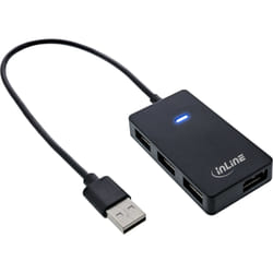 InLine 33293I hub & concentrateur USB 3.2 Gen 1 (3.1 Gen 1) Type-A 480 Mbit/s Noir