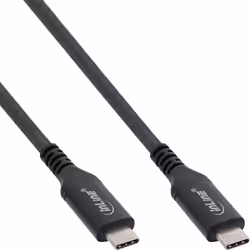 InLine 35901A, 1 m, USB C, USB C, USB4 Gen 3x2, 40000 Mbit/s, Noir