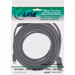 InLine 64125 câble vidéo et adaptateur 5 m USB Type-C DisplayPort Noir