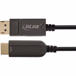 InLine 17180A câble vidéo et adaptateur 10 m DisplayPort HDMI Noir