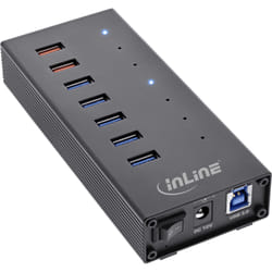 InLine 35395I hub & concentrateur USB 3.2 Gen 1 (3.1 Gen 1) Type-B 5000 Mbit/s Noir