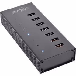 InLine 35395I hub & concentrateur USB 3.2 Gen 1 (3.1 Gen 1) Type-B 5000 Mbit/s Noir