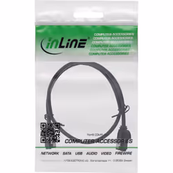 InLine 75311S câble de réseau Noir 1 m Cat8.1 U/FTP (STP)
