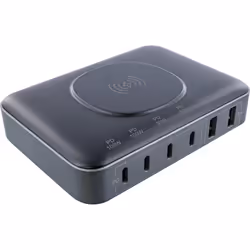 InLine 31517K, Intérieure, Secteur, 20 V, Recharge sans fil, 1,8 m, Noir