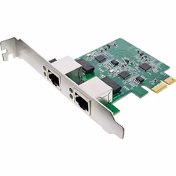 InLine 51126A, Interne, Avec fil, PCI Express, Ethernet, 2500 Mbit/s, Chrome, Vert
