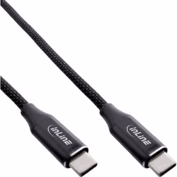 InLine 35881, 1 m, USB C, USB C, USB 2.0, 480 Mbit/s, Noir
