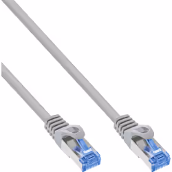 InLine 72655, 0,5 m, Cat6a, S/FTP (S-STP), RJ-45, RJ-45, Gris