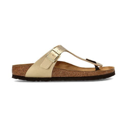 Sandales Gizeh Etroite Cuir Doré